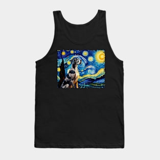 Dog Starry Night Great Dane Whispers, Tee Triumph Extravaganza Tank Top